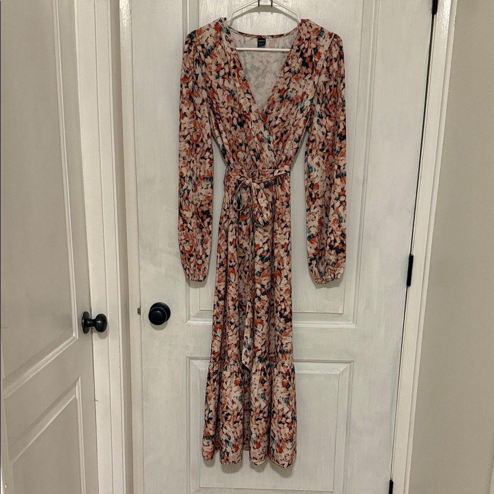 Floral Long Sleeve Maxi Dress
